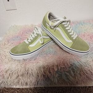 Vans lime green size 5.5 Men, women 7